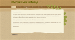 Desktop Screenshot of chateaumfg.com